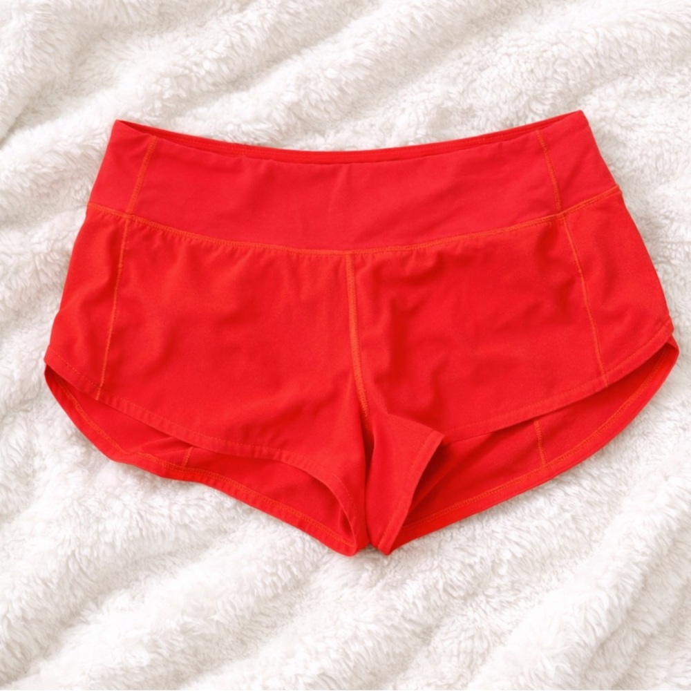 Lululemon Women's coral Athletic Shorts size 6